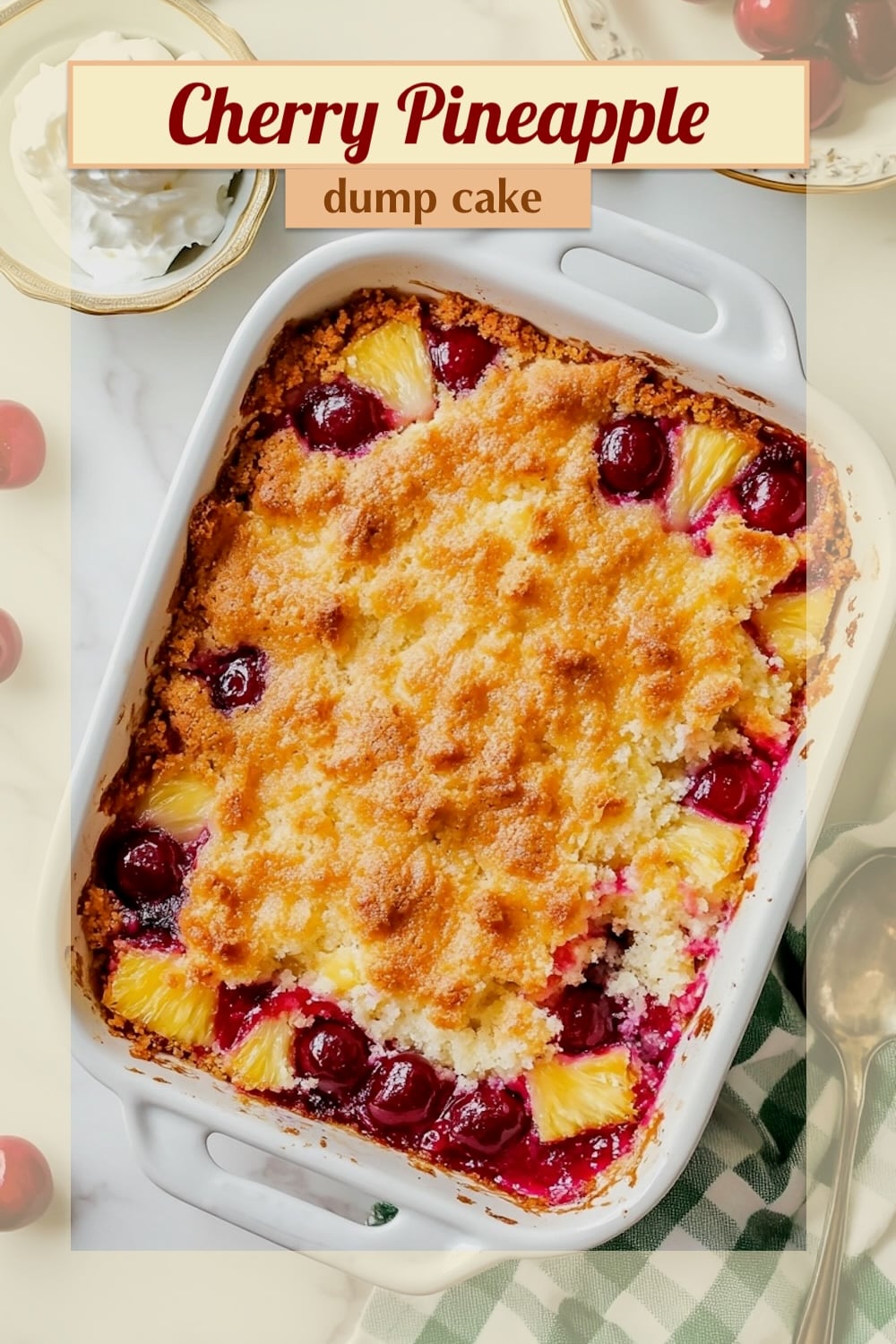 CHERRY PINEAPPLE DUMP CAKE RECIPE - Emma's Cake Studio