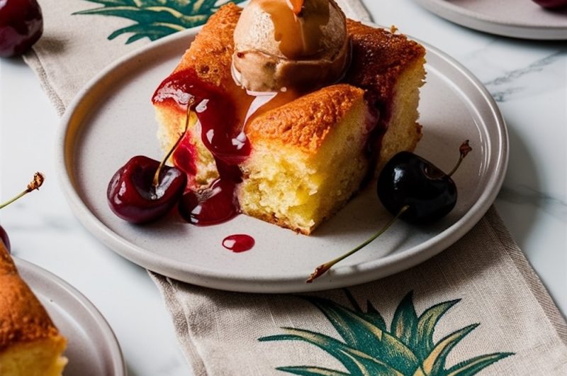 CHERRY PINEAPPLE DUMP CAKE RECIPE