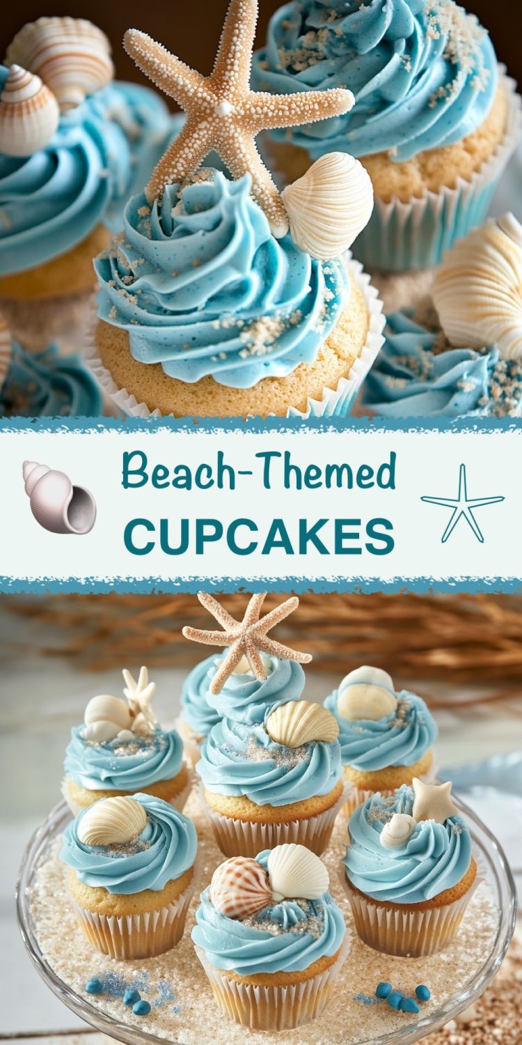 BEACH THEMED CUPCAKES RECIPE Emma s Cake Studio Beach themed cupcakes recipe emma s cake studio