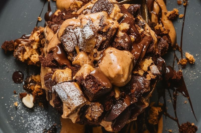 Peanut Butter Chocolate Dump Cake Recipe