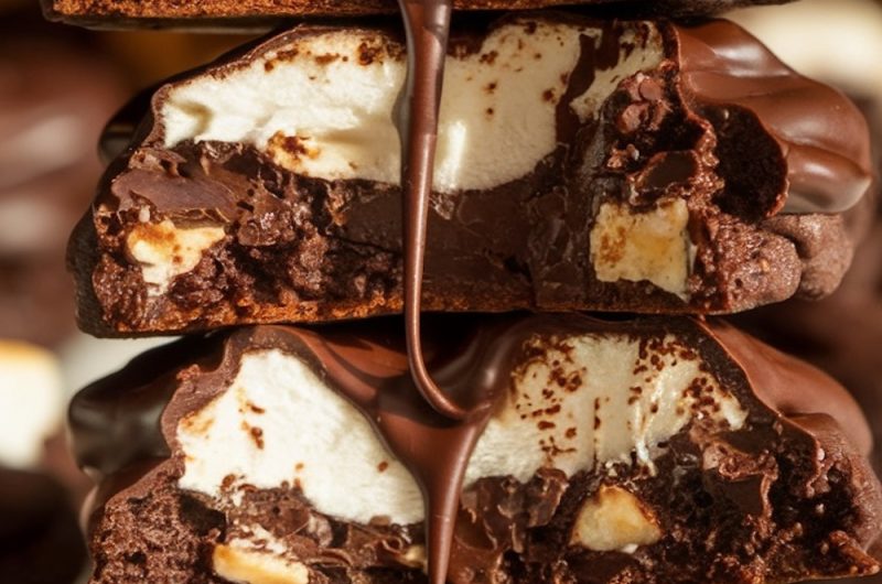 Rocky Road Chocolate Fudge Cookies