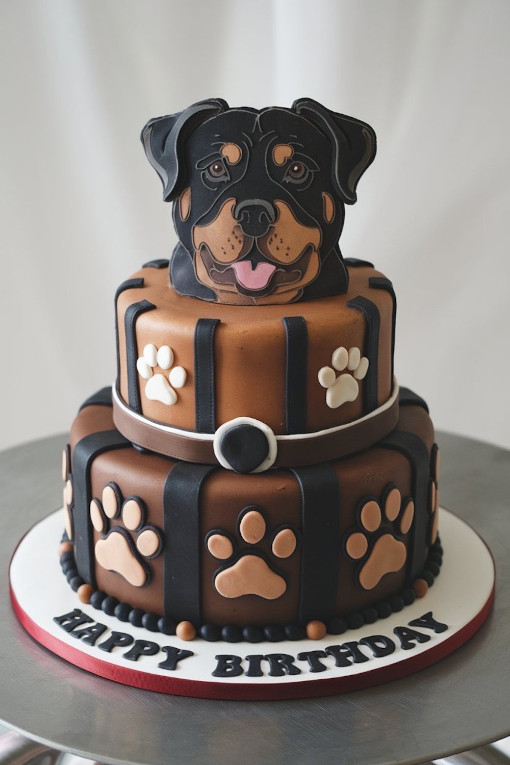 rottweiler dog cake