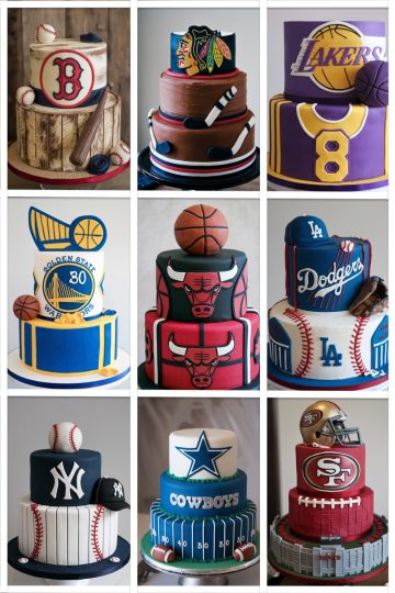 sports fan cake idea for men