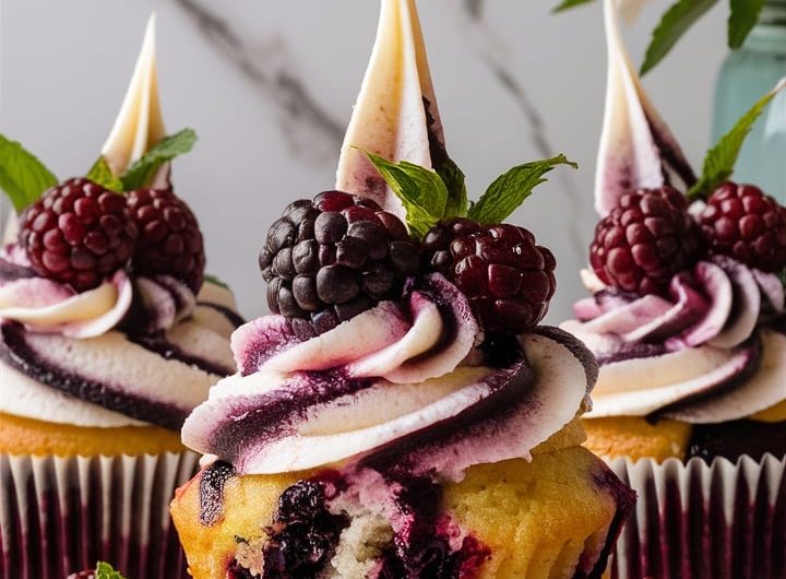 Blackberry Swirl Cupcakes: A Berry-Licious Treat with a Twist