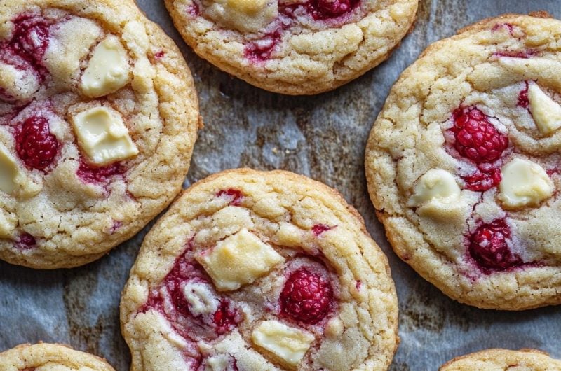 WHITE CHOCOLATE RASPBERRY COOKIES