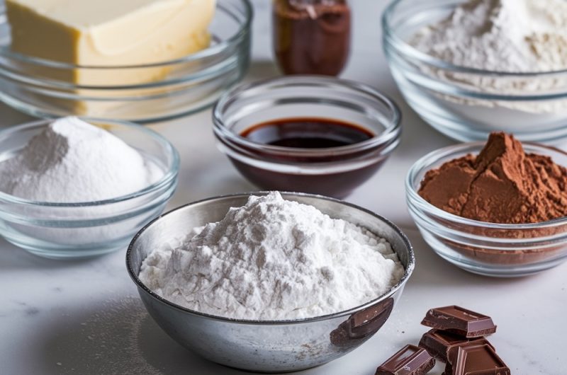 Chocolate Snowball Cookies with Melted Chocolate Centers