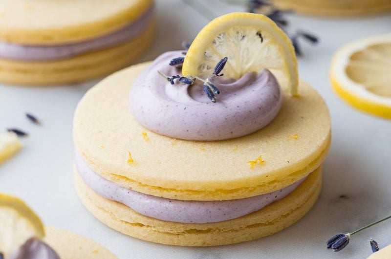 Lemon Lavender Sandwich Cookies Recipe