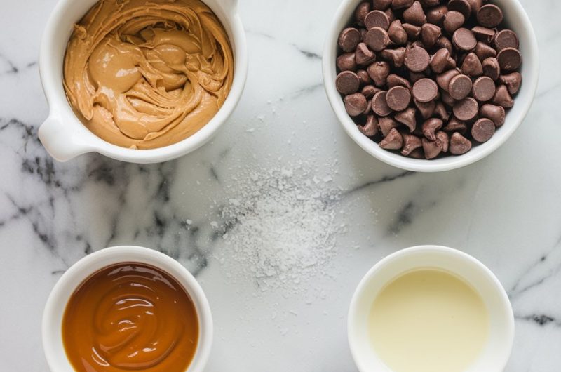 Peanut Butter Cookies with Salted Caramel Drizzle Recipe