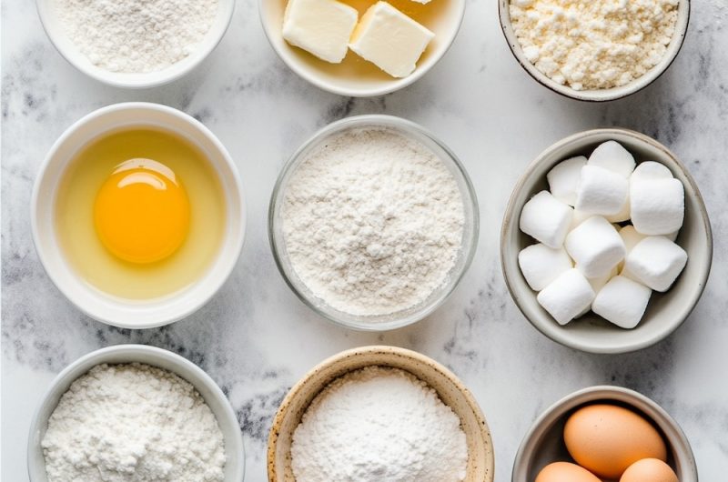 Popcorn Cupcakes with Toasted Marshmallow Topping
