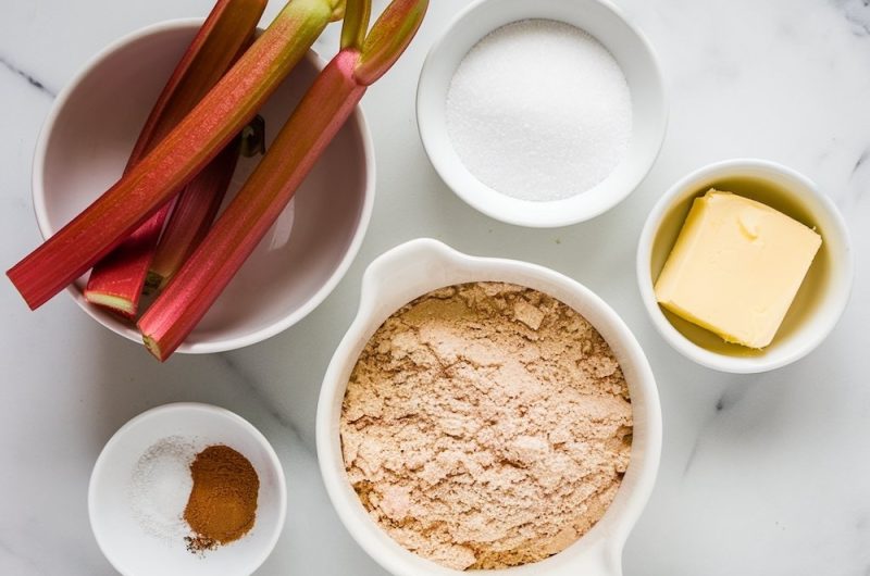 Rhubarb Dump Cake Recipe