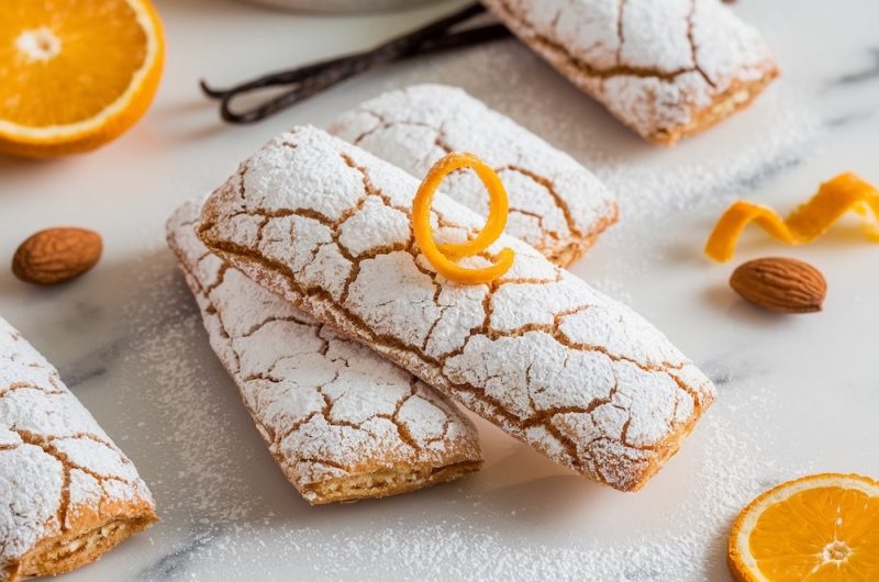 Italian Almond Biscuits with Orange Cream Filling