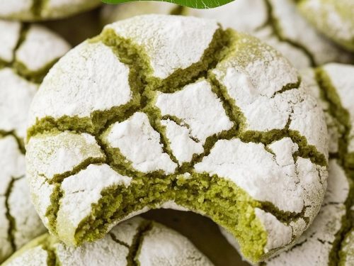 Matcha Crinkle Cookies - Emma's Cake Studio