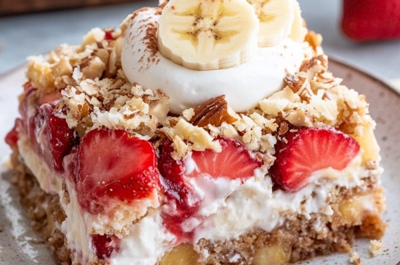 Banana Split Dump Cake Recipe