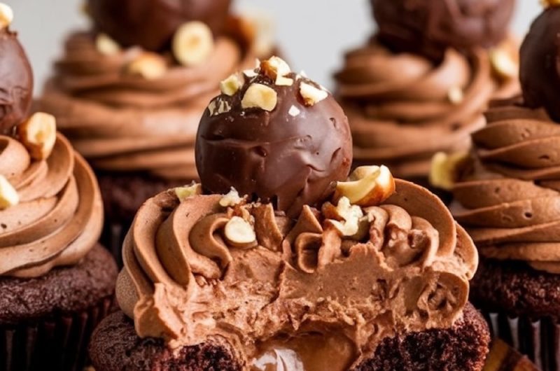 Chocolate Hazelnut Truffle Cupcakes