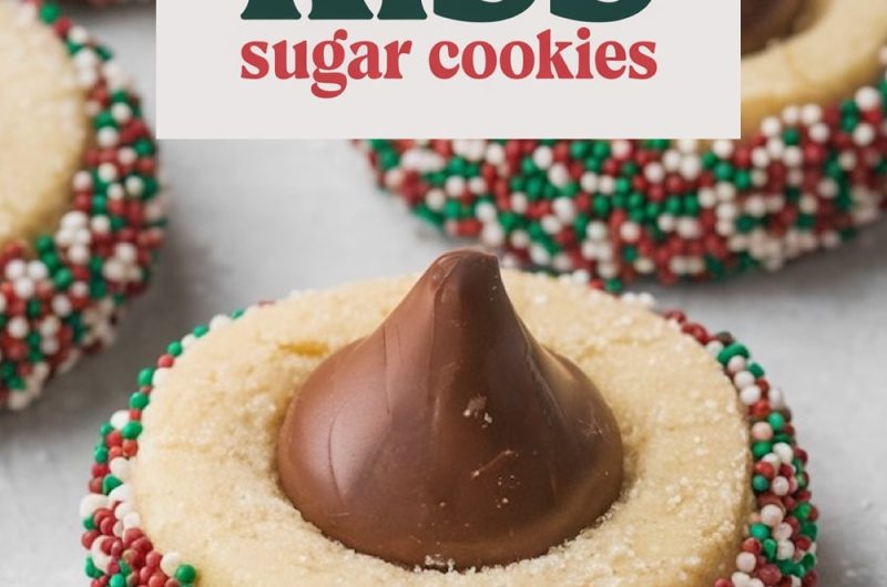 Christmas Kiss Sugar Cookies