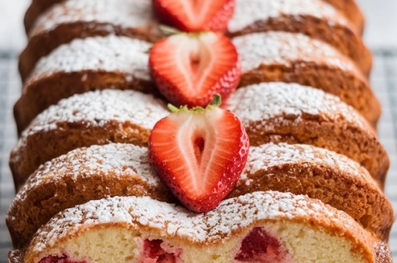 Fresh Strawberry Pound Cake Recipe