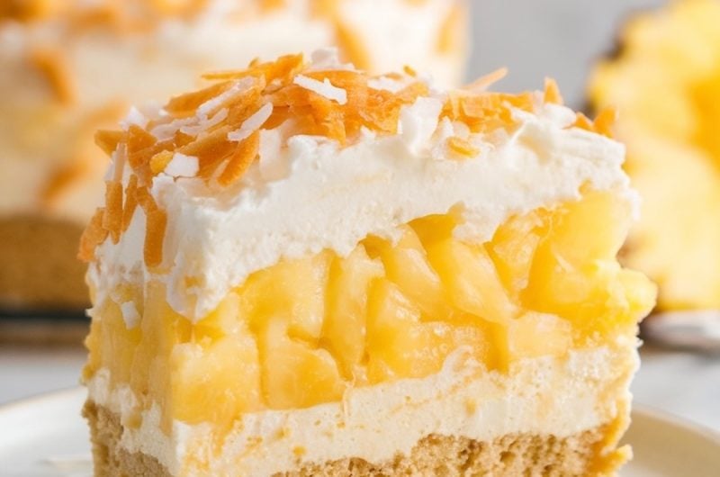 Pineapple Coconut Layered Dump Cake Recipe