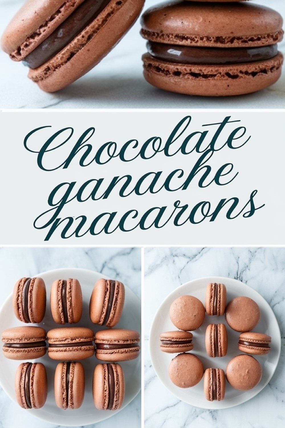 Chocolate Ganache Macarons with a Smooth, Velvety Filling