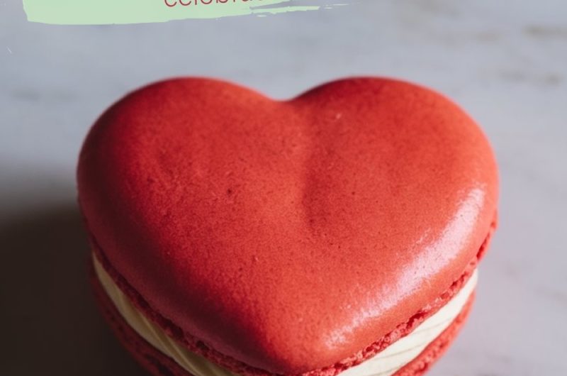 Heart-Shaped Macarons with Vanilla Buttercream Filling