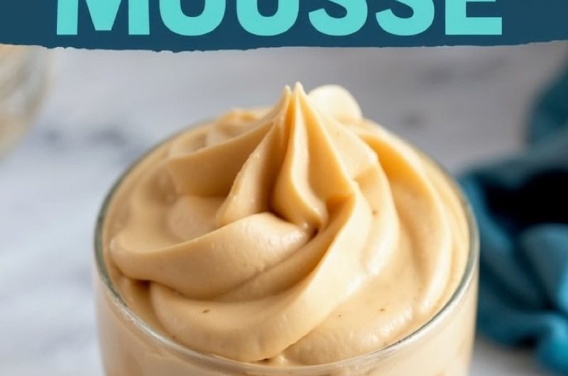 Peanut Butter Mousse with Crunchy Peanuts