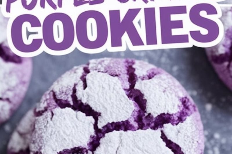 Purple Crinkle Cookies Recipe