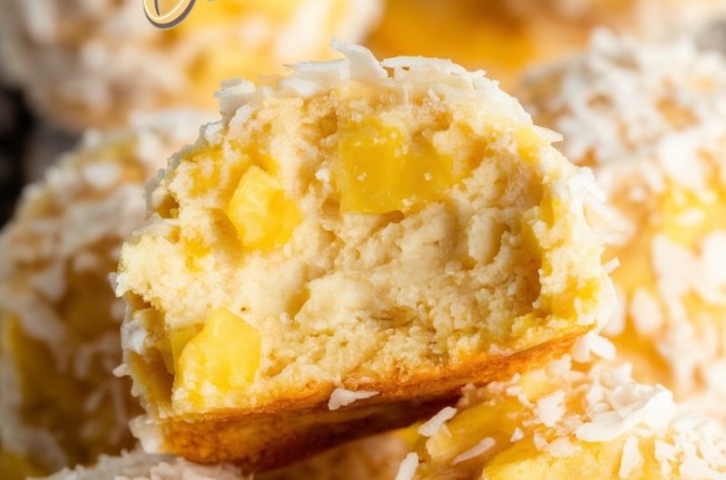 Tropical Pineapple Coconut Balls