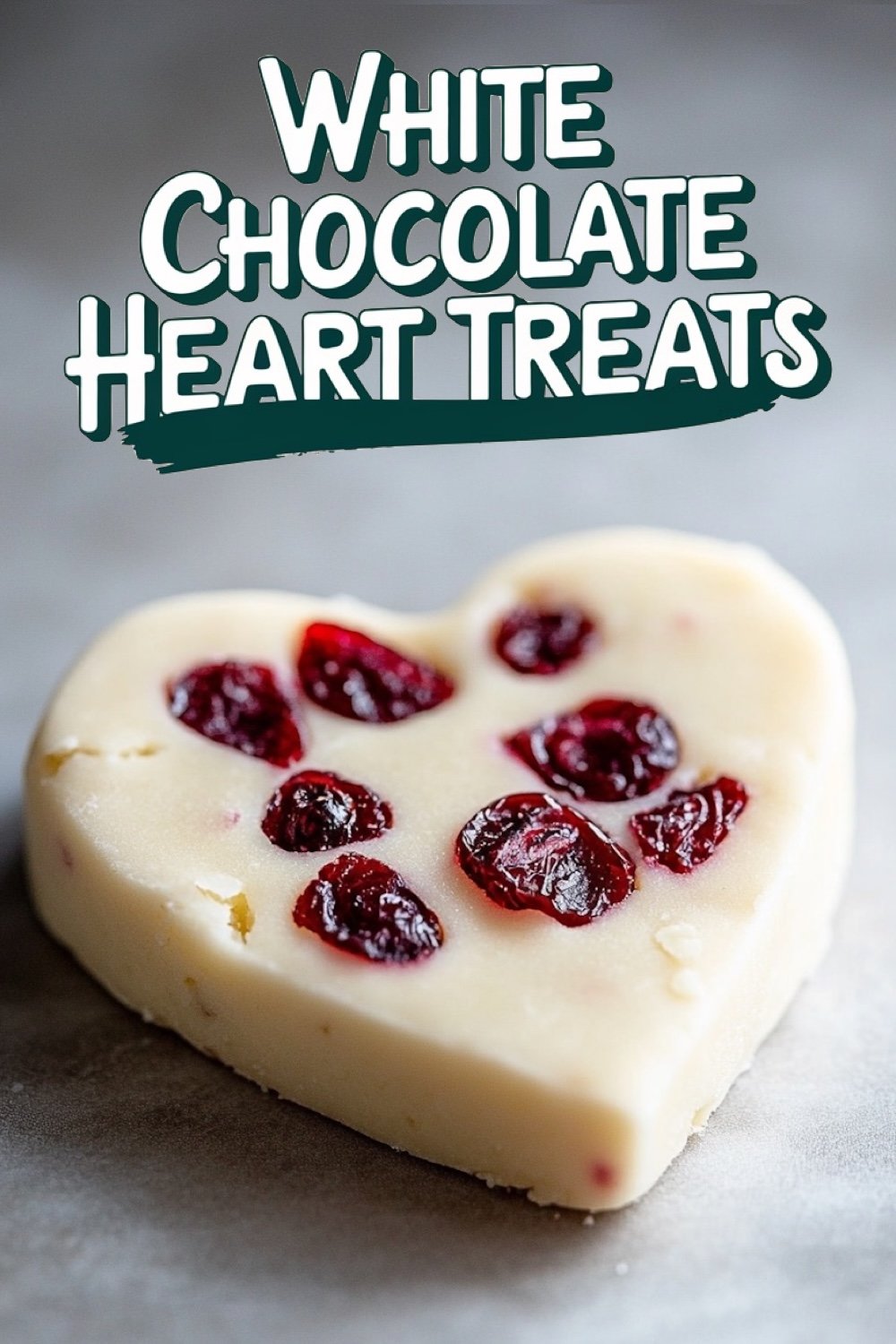 Valentine’s Day White Chocolate Hearts with Cranberries: a Romantic Dessert