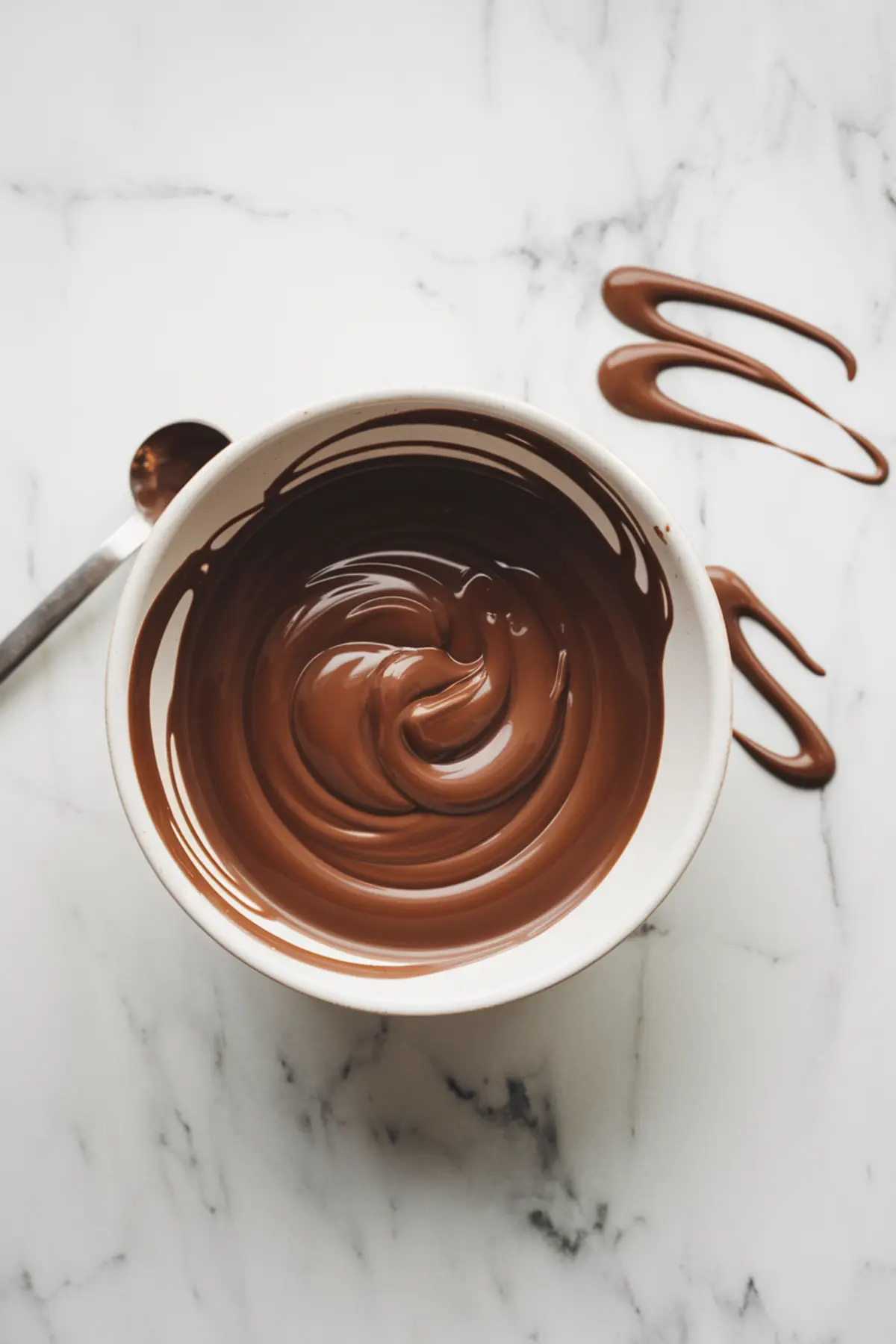 A close-up of rolled-out sugar cookie dough on a floured marble surface. A wooden rolling pin rests beside the dough, which has been evenly spread in preparation for cutting out cookie shapes.