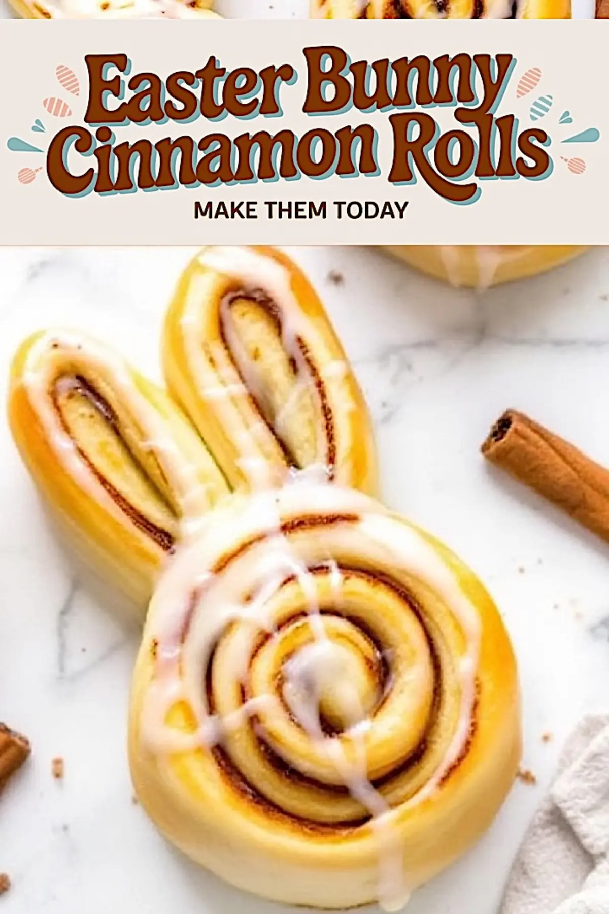 Bunny Cinnamon Rolls for a Festive Easter Dessert