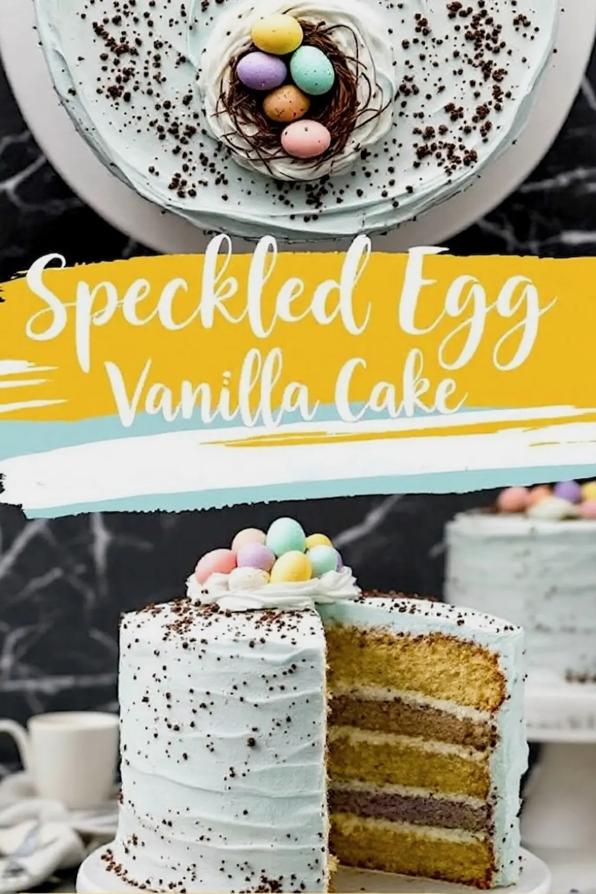 Speckled Egg Cake My Easter Baking Story Emma S Cake Studio