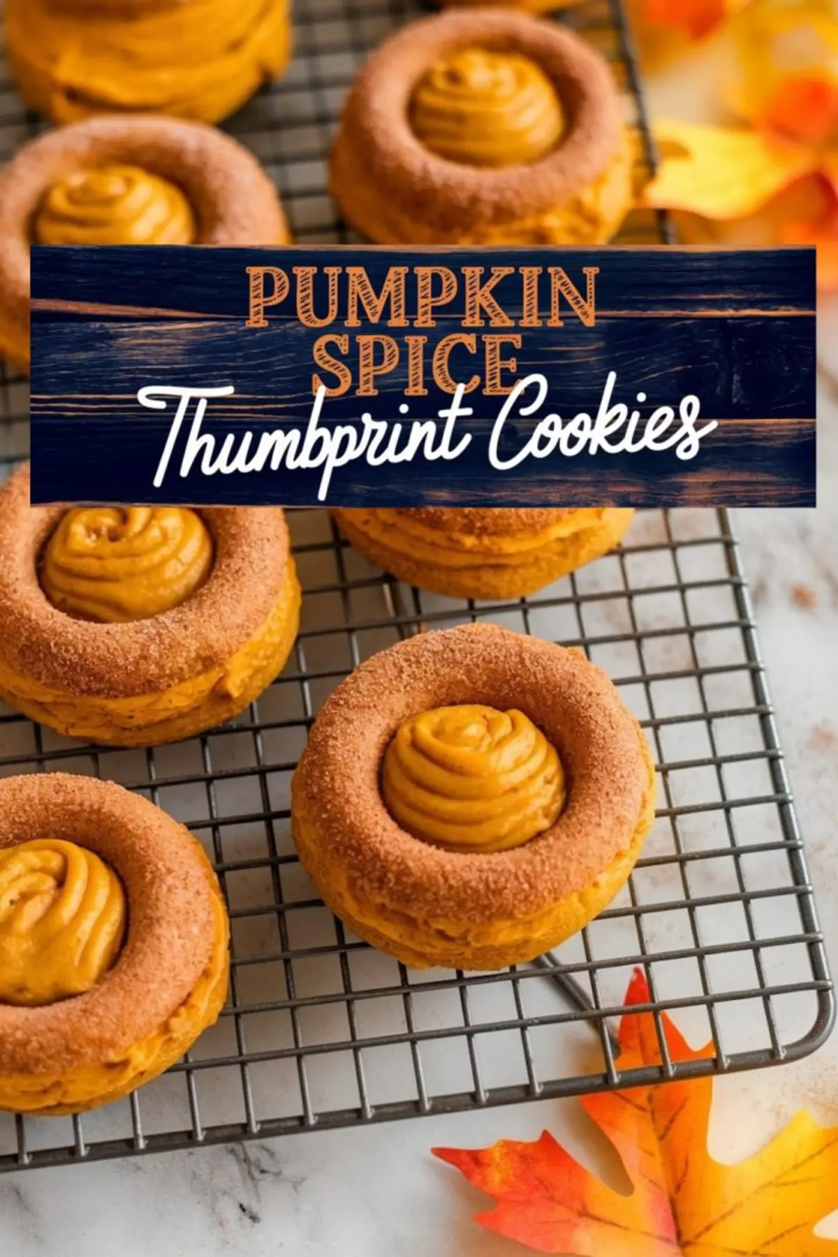Pumpkin Thumbprint Cookies