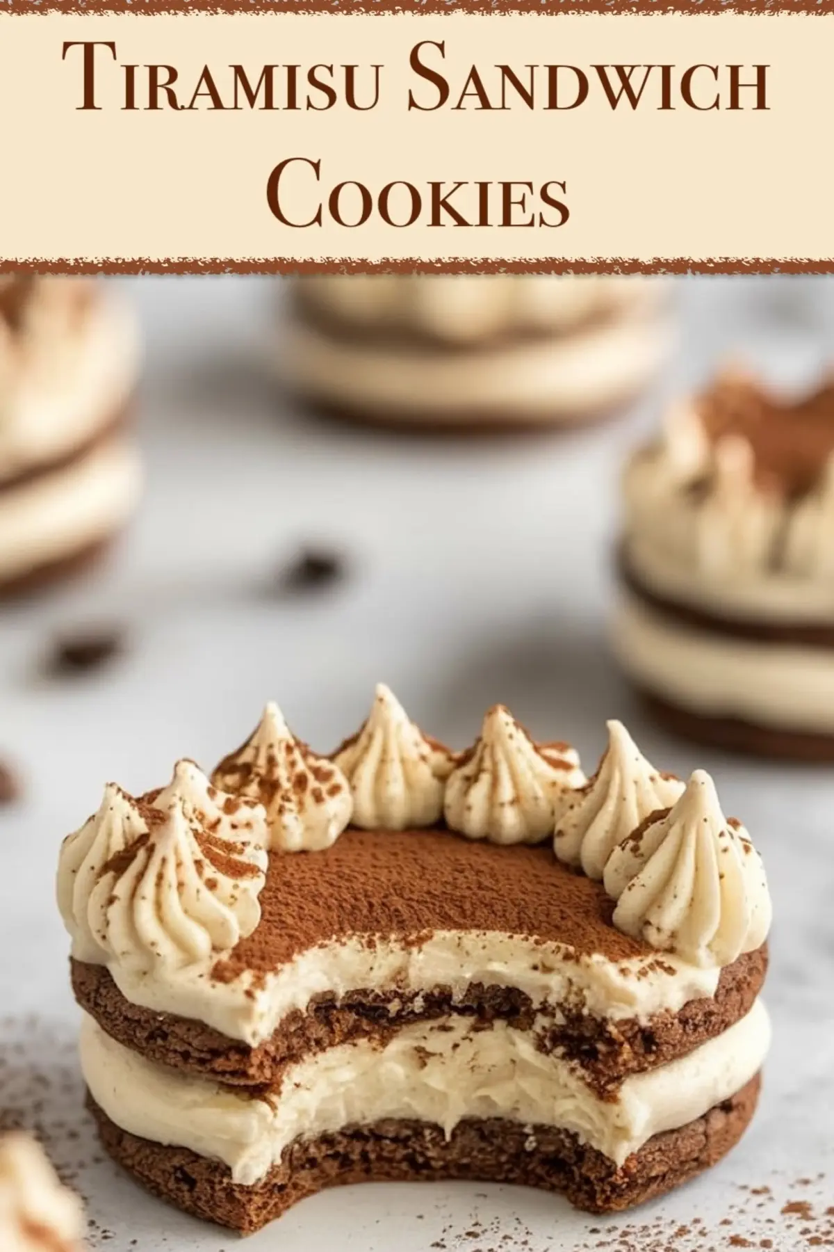 Tiramisu Sandwich Cookies