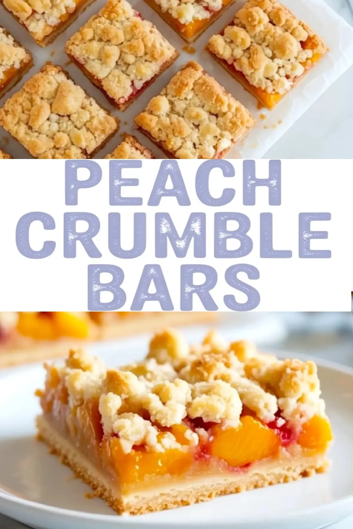 Peach Cobbler Bars with Buttery Crumble Topping – My Go-To Summer Square