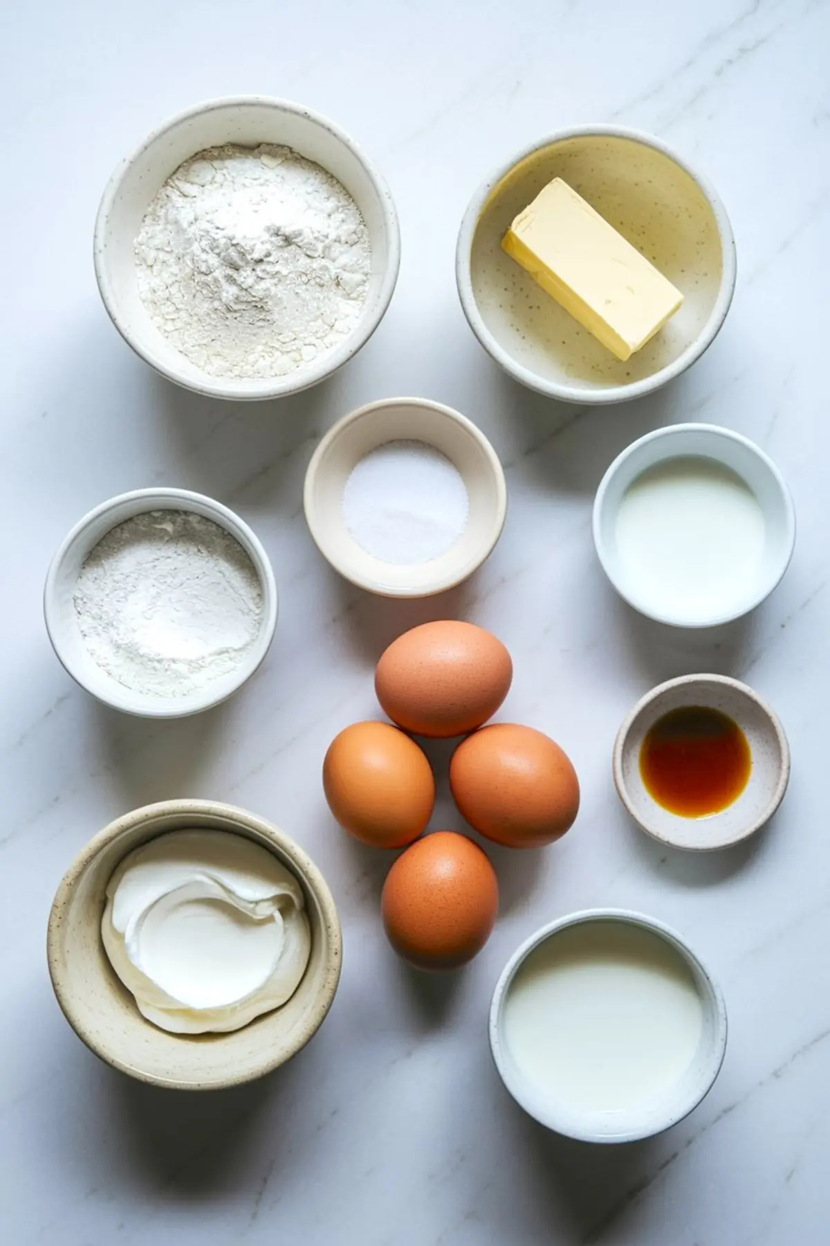 Two-layer vanilla cake being frosted on a turntable, showing the process of spreading smooth buttercream. The clean and modern look represents minimalist bday cake and simple birthday cake for men, suitable as cake designs for boyfriend.
