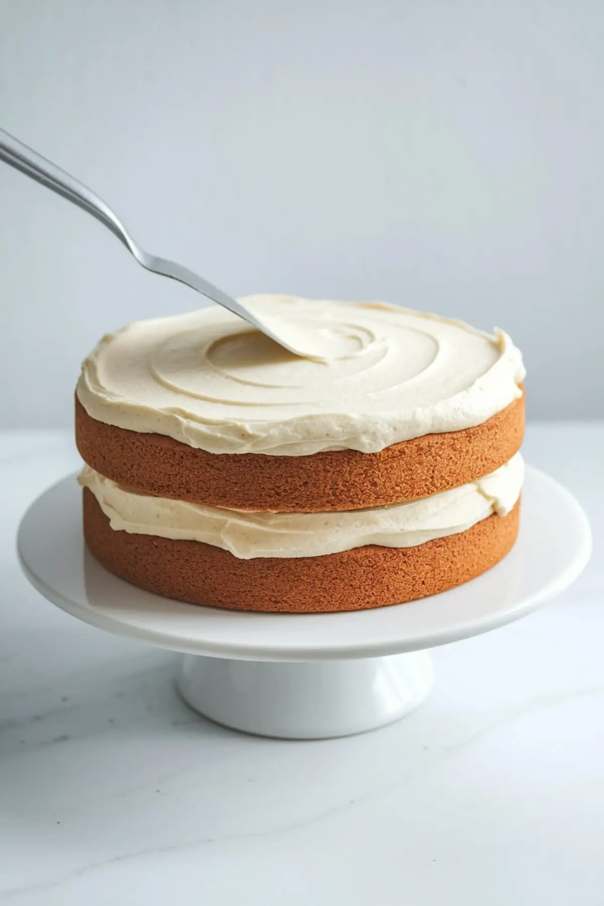 Creamy whipped butter in a glass bowl with a whisk, showcasing the frosting preparation process. This step contributes to the smooth finish of a simple birthday cake for men and minimalist bday cake designs for boyfriend.
