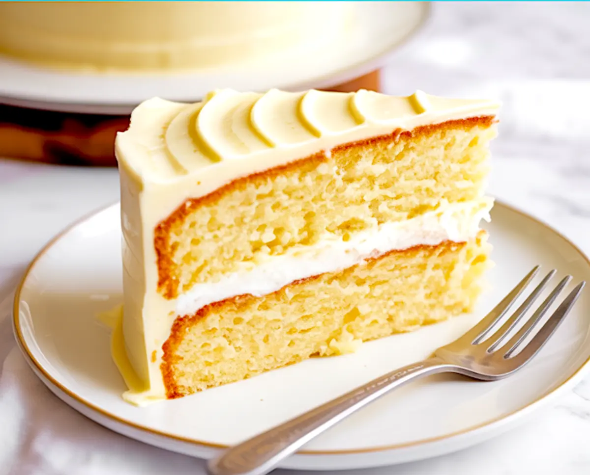 Flat lay of baking ingredients including flour, butter, eggs, sugar, milk, vanilla extract, and sour cream arranged on a white surface. These components create a delicious birthday cake for boyfriend or husband, with potential for bento cake or mini cakes for boyfriend.

