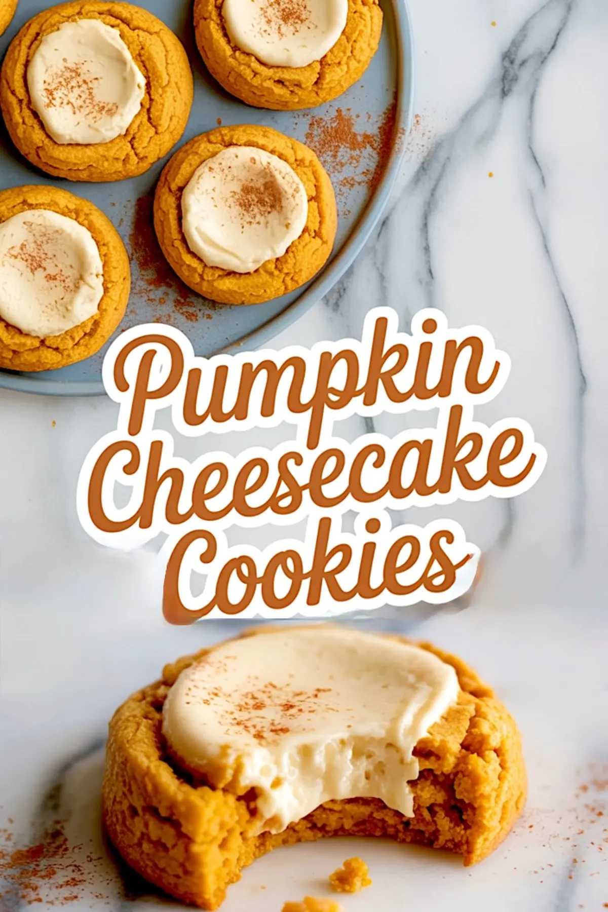 Pumpkin Cheesecake Cookies Recipe: Soft Pumpkin Cookies with Cream Cheese Filling