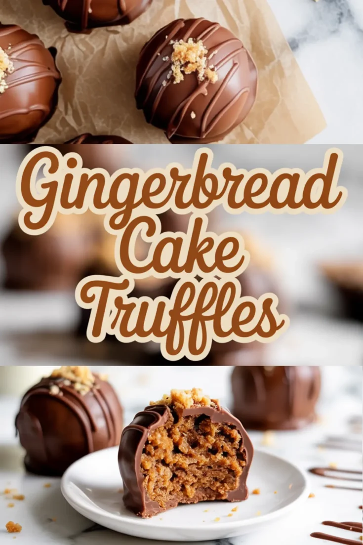Metal bowl filled with crumbled gingerbread cake pieces next to a loaf of baked gingerbread on parchment paper.