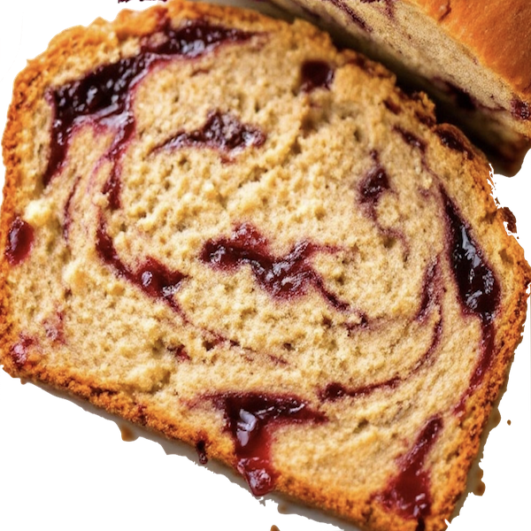 Peanut Butter and Jelly Banana Bread