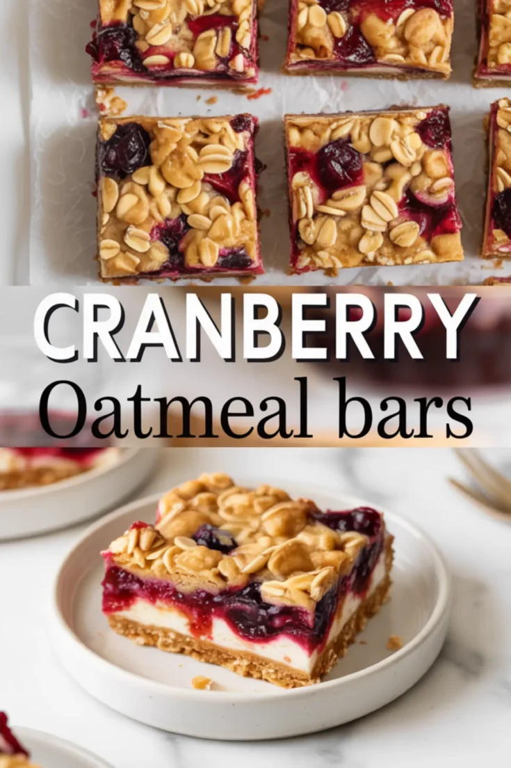 Cranberry Oatmeal Bars Recipe