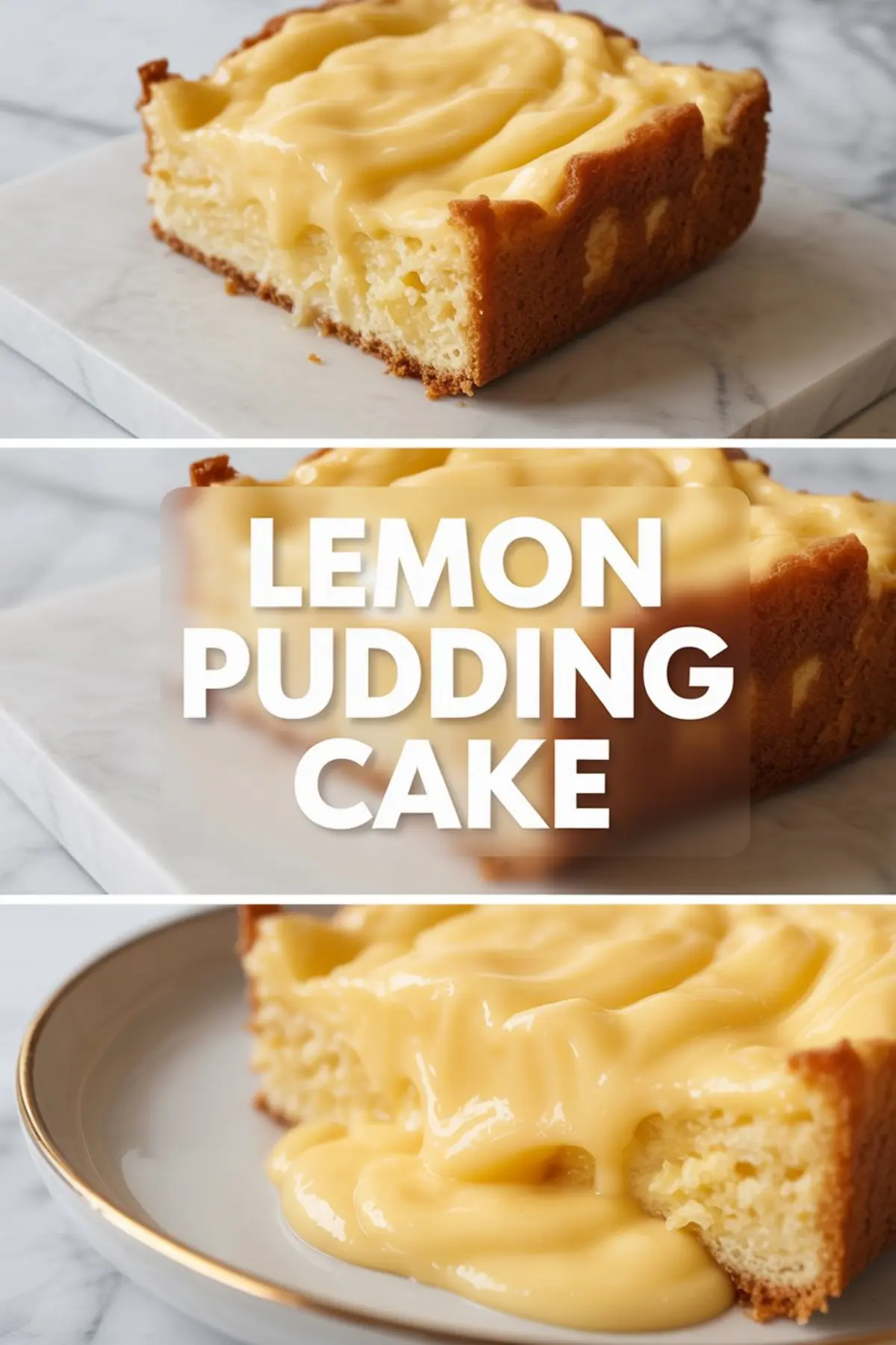 Lemon Pudding Cake Recipe – Soft Baked Lemon Pudding Dessert