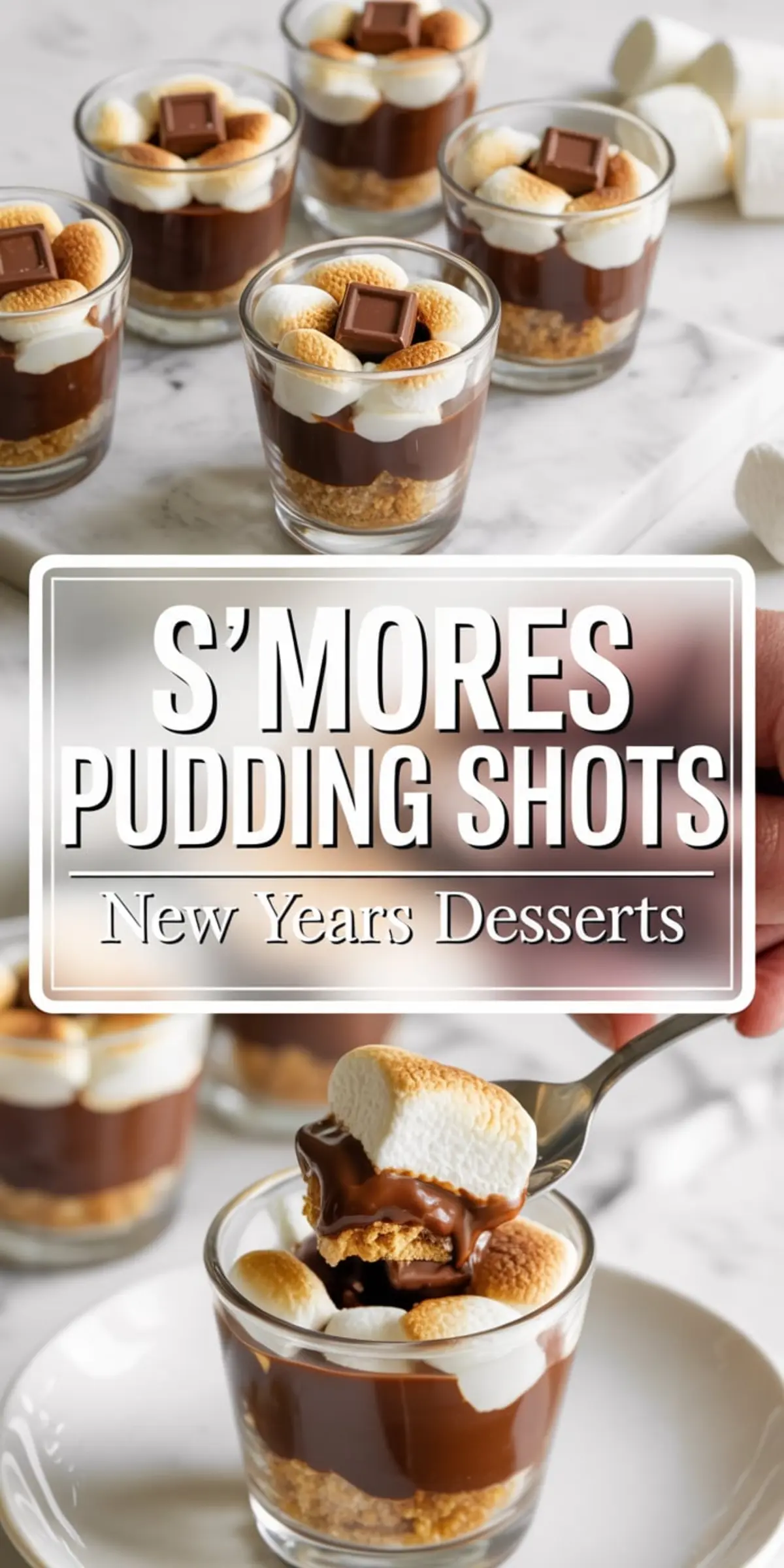 Between the three 1:2 collage pins, Image 6 is the best for Pinterest. It features engaging visual storytelling with the action shot of a spoon lifting a gooey bite, clear text overlay, and a clean, festive layout that highlights texture and layers, making it highly clickable and visually appealing.