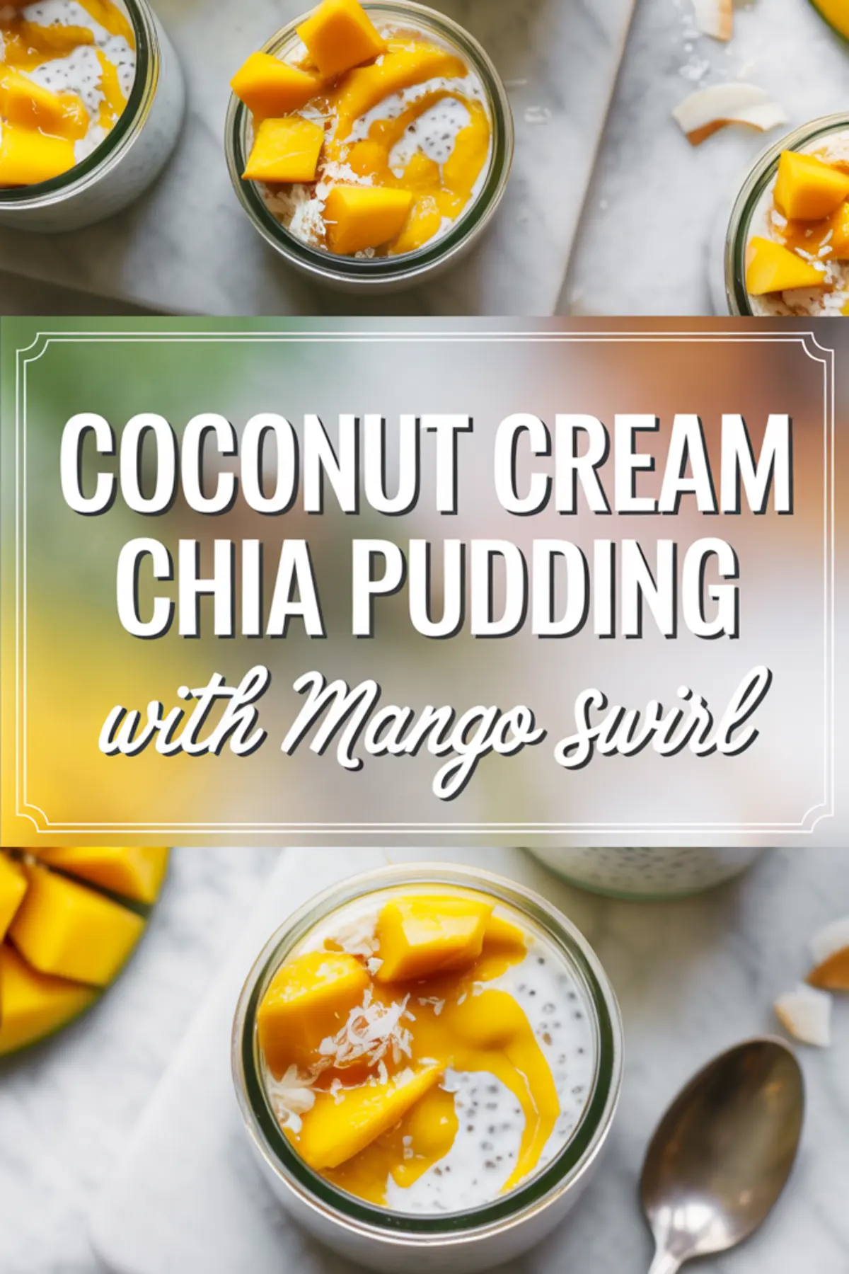 Coconut Cream Chia Seed Pudding with Mango – Easy Healthy Breakfast