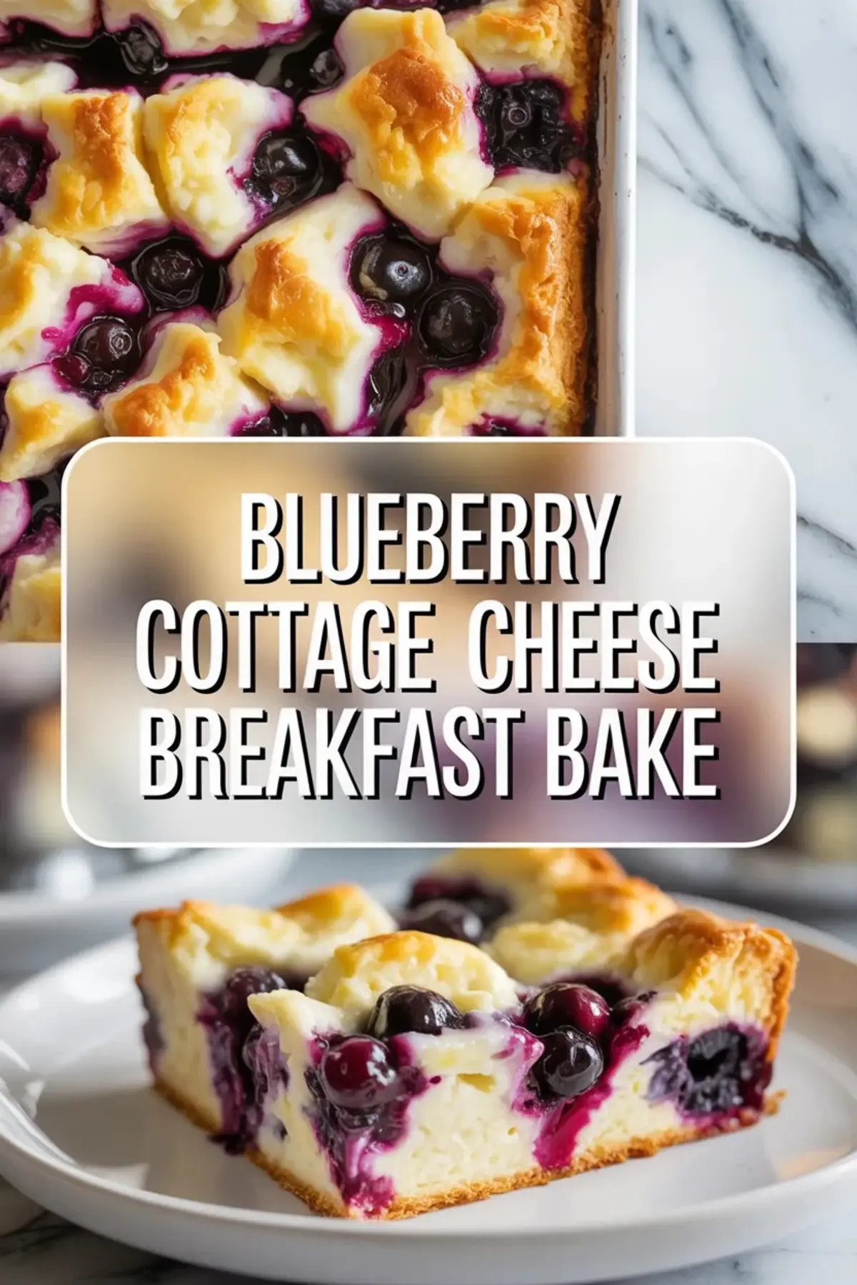 Blueberry Cottage Cheese Breakfast Bake – Healthy High Protein Morning Dish