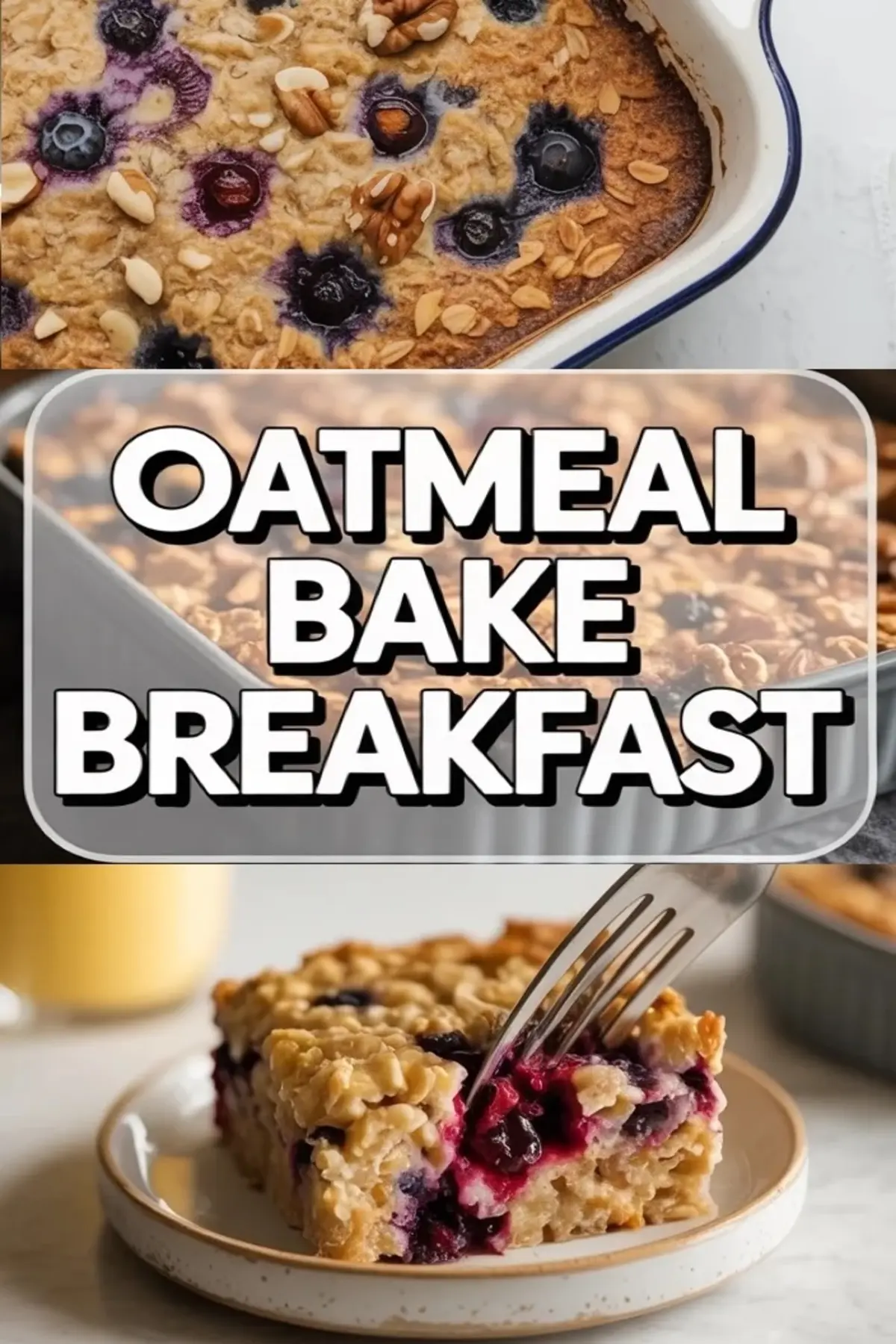 Berry Baked Oatmeal with Almonds – Mixed Berry Oatmeal Bake
