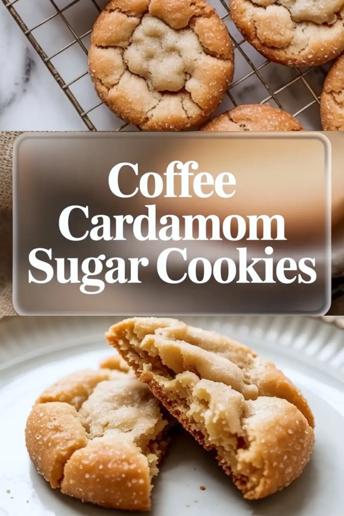 Coffee Cardamom Sugar Cookies – Chewy Spiced Coffee Cookies