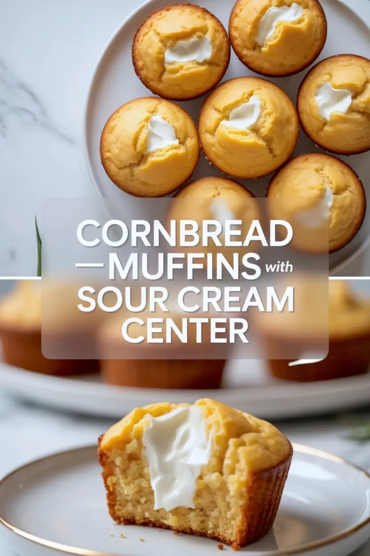 Cornbread Muffins with Sour Cream Center – Moist and Flavorful Snack or Side