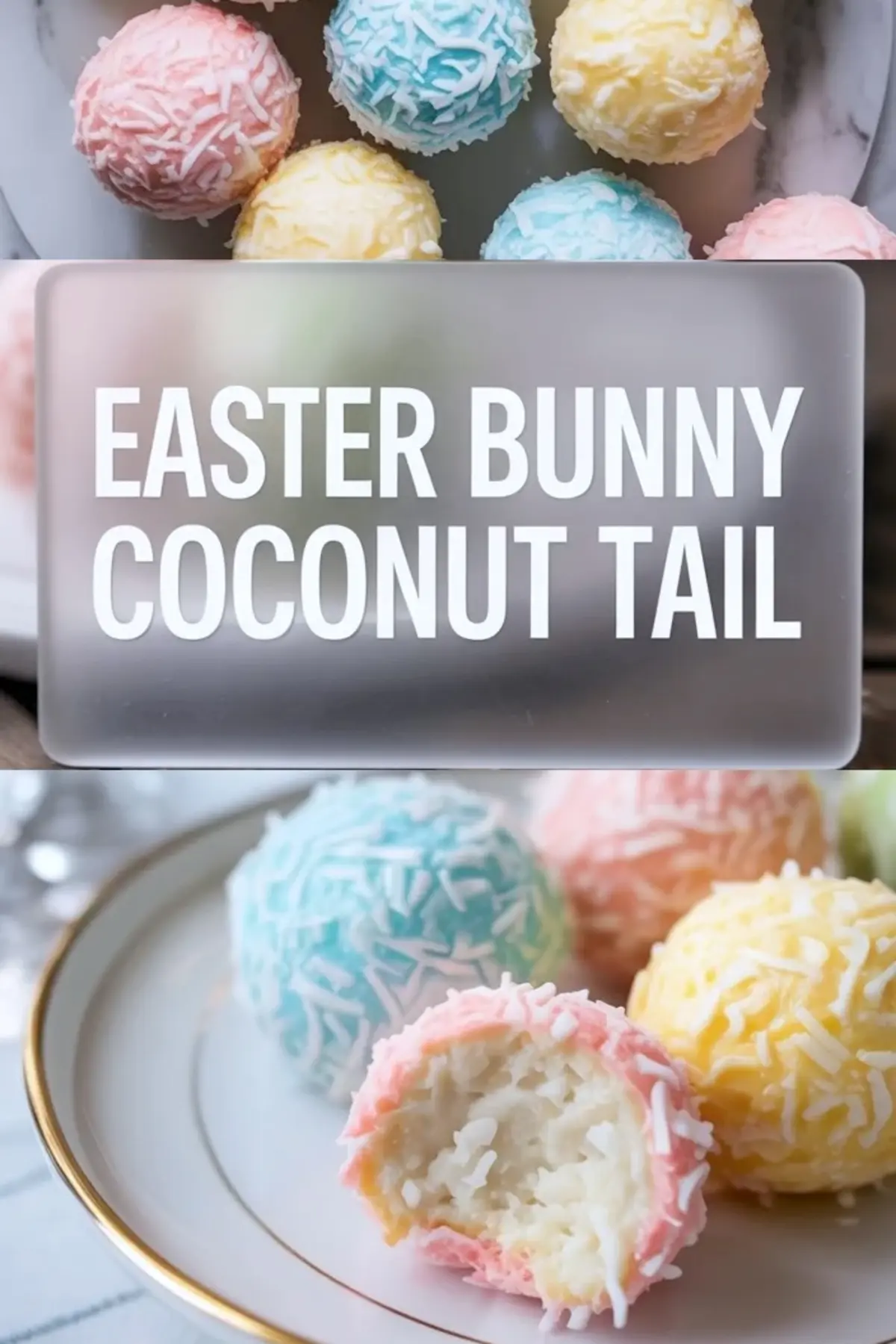 Easter Bunny Coconut Tails – Easy Coconut Balls and Bunny Tail Treats
