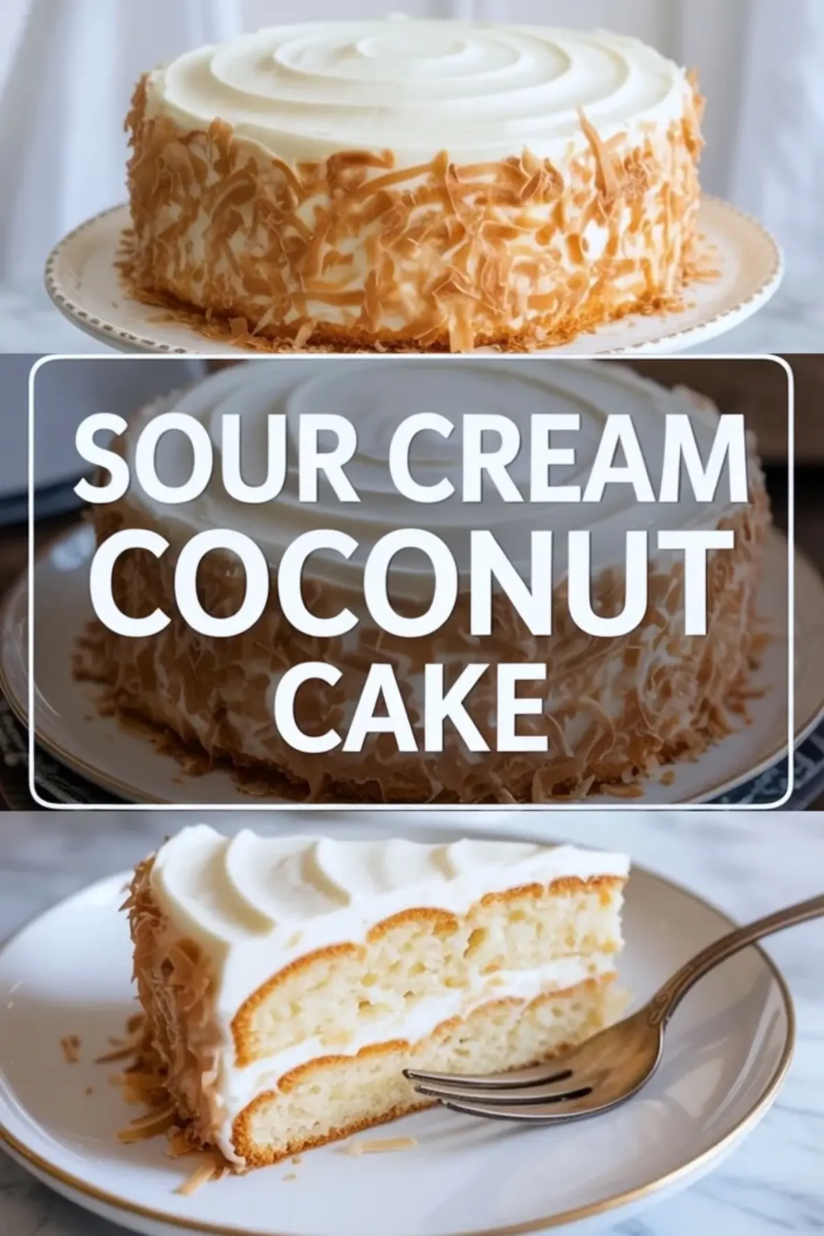 Southern-Style Sour Cream Coconut Cake Recipe From Scratch