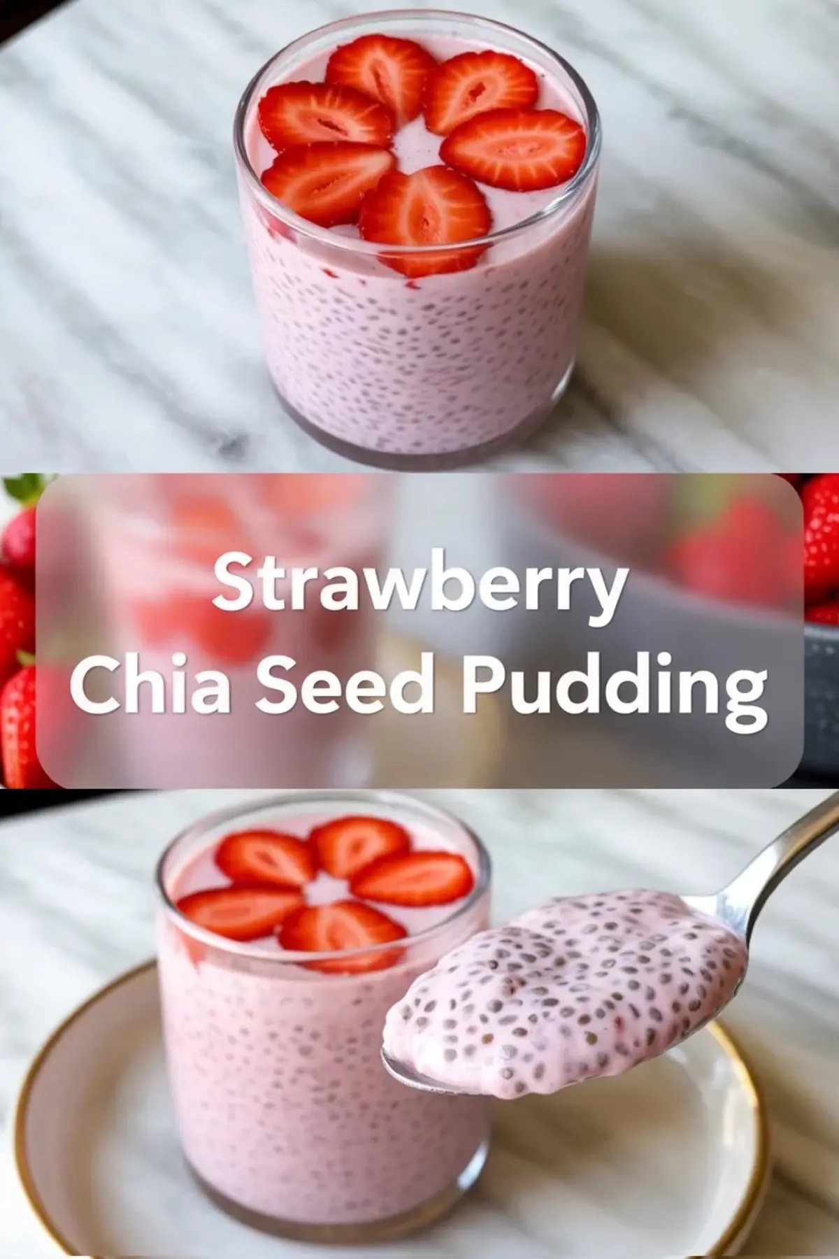 Strawberry Chia Seed Pudding Recipe – Healthy Strawberry Chia Pudding Cups